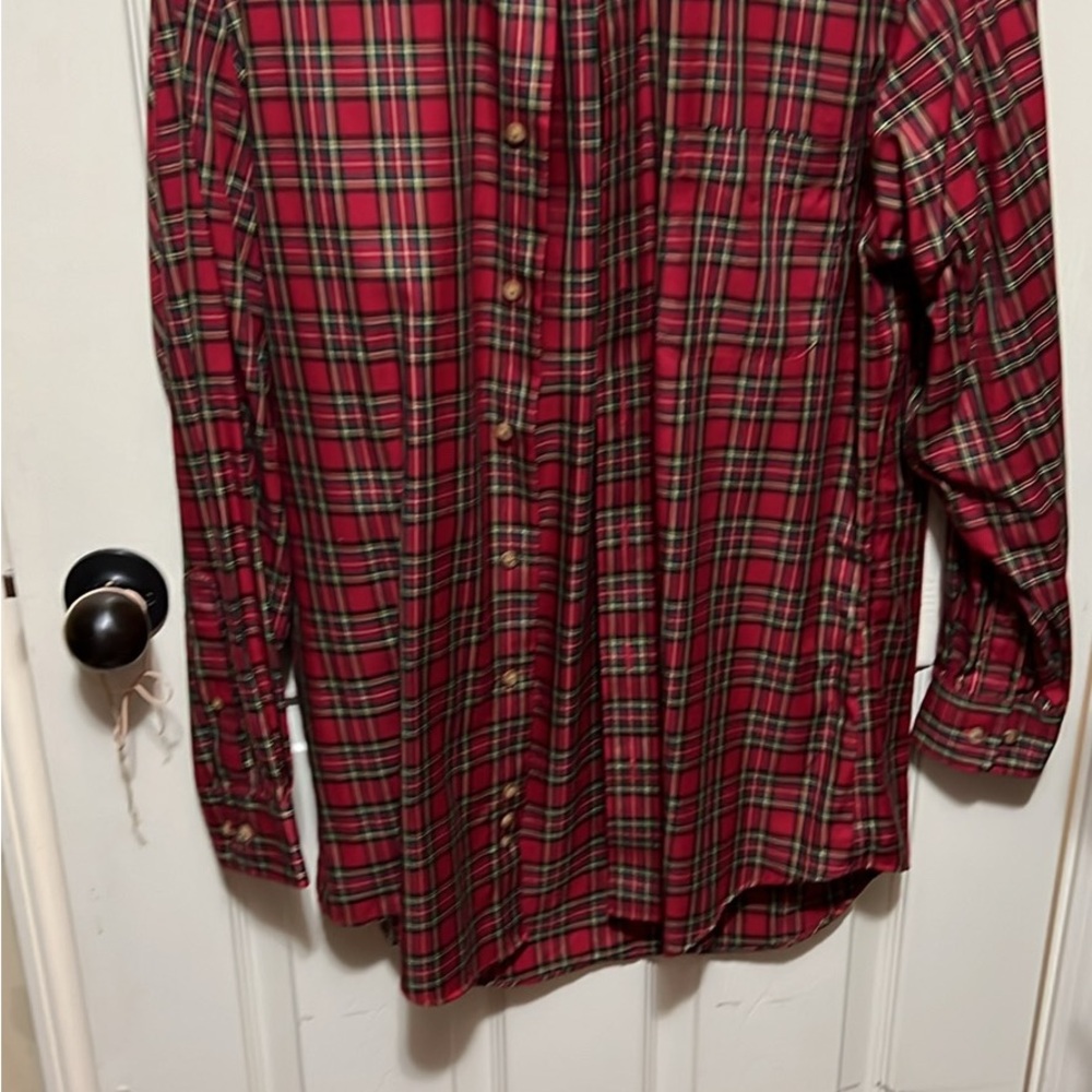 Dixie Pickers Classic Red Plaid Men's Shirt size small